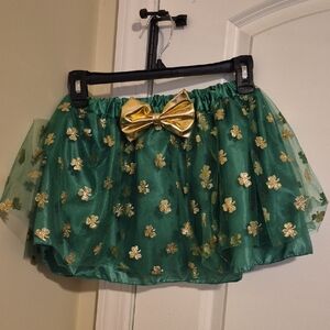 Claire's Green and Gold Kids Costume Skirt